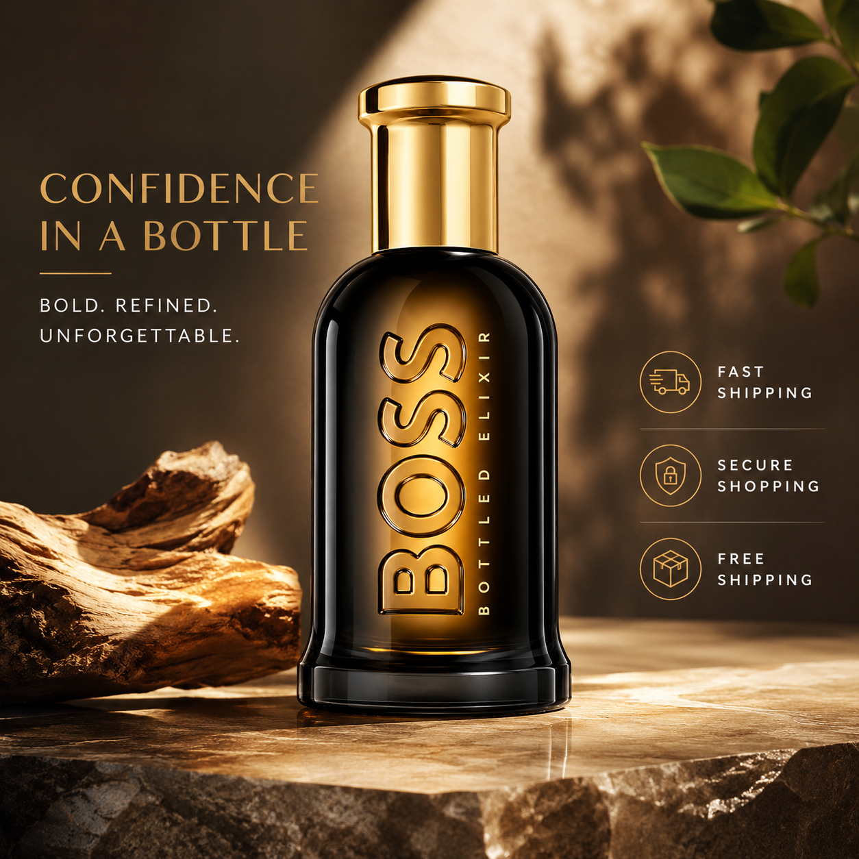 BOSS Bottled Elixir Parfum Intense for Men – Long-Lasting Luxury Fragrance