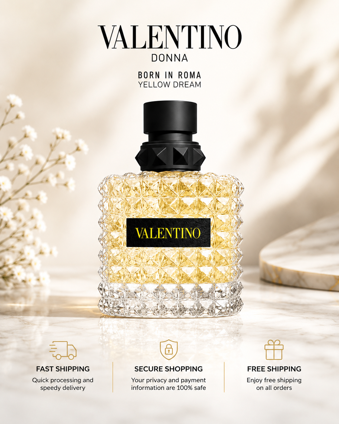 Valentino Donna Born in Roma Yellow Dream Eau de Parfum 100ml – Women’s Luxury Fragrance