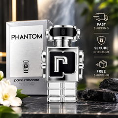 Paco Rabanne Phantom Eau de Toilette for Men – Futuristic Robot Bottle Fragrance